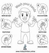 Hands Coloring Wash Pages Washing Kids Worksheets Hand Activities Print Totally Important Come These sketch template