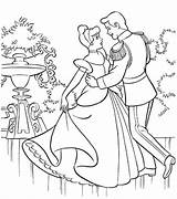 Cinderella Coloring Pages Princess Disney Prince Carriage Charming Drawing Getcolorings Color sketch template