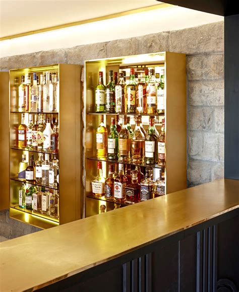 trendy brass decor   outstanding bar design interiorzine