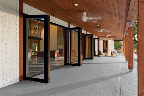 folding glass patio doors glass bi fold doors marvin