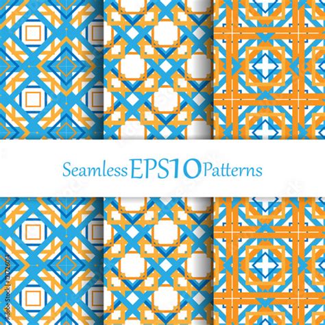seamless vector patterns set stock image  royalty  vector