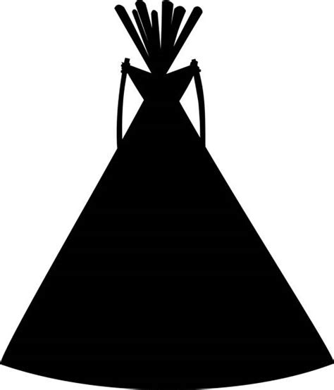 indian teepees silhouettes illustrations royalty  vector graphics clip art istock