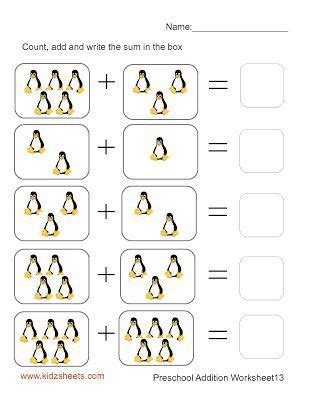 preschool addition sheet kindergarten subtraction worksheets