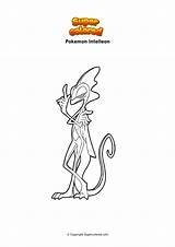 Pokemon Inteleon Intelleon Dibujo Supercolored Calyrex Ledian sketch template