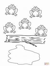 Frogs Speckled Five Pages Frog Coloring Little Printable Supercoloring Preschool Colouring Kids Green Super Log Printables Cartoon Board Monkey Drawing sketch template