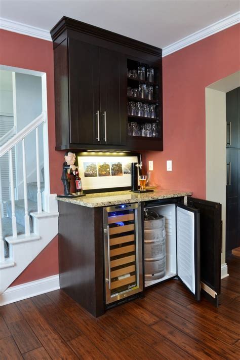 small custom wet bar  wine fridge google search home bar designs bars  home