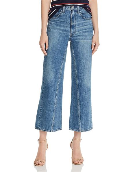 3x1 Aimee High Rise Ankle Wide Leg Jeans In Leni Modesens