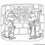 Paul Silas Prison Coloring Pages Bible Jail Clipart Kids Crafts Sheets Acts God St Cliparts Preschool Nicholas Printable School Story sketch template