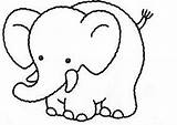 Elefante Elefantes Elefanti Pintar Preschoolcrafts Bebes Imagen Animali sketch template