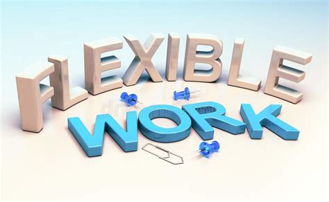 flexible working workplace flexibility stock illustration