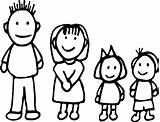 Family Cartoon Drawing Clipart Cliparts Kids Clip Drawings People Silhouette Vinyl Library Four Gif Youngest Sister Familia Theory Birth Order sketch template