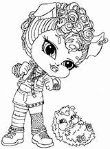 Monster High Wolf Howleen Coloring Pages Printable Anycoloring Little Baby sketch template