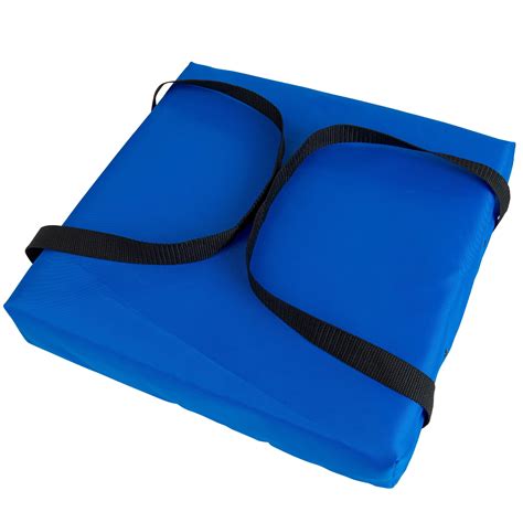 xo  coast guard approved type iv throwable boat cushion blue