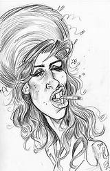 Caricatures Eyes Caricature Winehouse Draw Amy Drawing Tom Tomrichmond Richmond Drawings Tutorials Partir Guardado Flickr Small sketch template