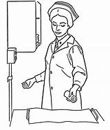 Nurses Arzt Doktor Ausmalbilder Enfermera Bestcoloringpagesforkids sketch template