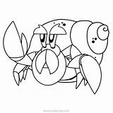 Puffin Coloring Bernie Crab Hermit Mossy sketch template