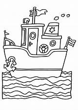 Schiff Schip Dibujo Nave Barco Malvorlage Kleurplaten Schiffe Coloriage Barcos Malvorlagen Navire Navi Schepen Ausdrucken Stampare Dessins Transportes Página Gratis sketch template