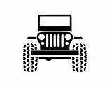 Jeep Silhouette Clipart Wrangler Clip Decal Transparent Background Svg Grill Car Vinyl Vehicle Chrysler Girl Stickers 4x4 Pro Work Yoda sketch template