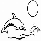 Dolphin Coloring Baby Pages Kids Whales Whale Printable Colouring Cliparts Draw Coloringkids Clipart Drawings Killer Clip Print Library Line Drawing sketch template