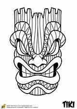 Tiki Totem Tete Serpent Coloring Hugolescargot Masque Zeichnungen Malvorlagen Tatouage Kopf Maori Tête Stencil Stempel Pole Thème Maske Psychedelisch Kritzeleien sketch template