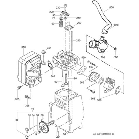 intake  exhaust assembly  wacker neuson bs  trench rammer ls engineers