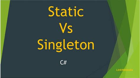 Static Class Vs Singleton In C C Interview Questions And Answers