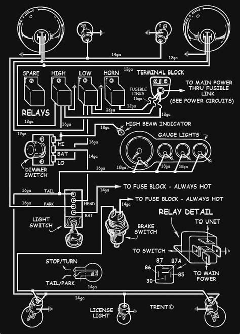 hot rod wiring diagram  wiring diagram  schematics