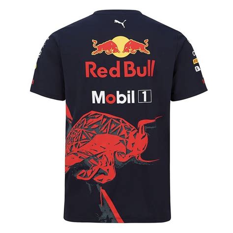 Red Bull Racing Mens Team T Shirt Navy 2022 In 2022 Red Bull