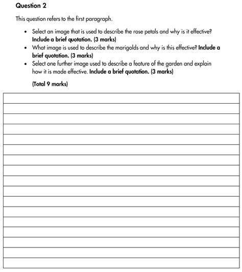 highgate school    english sample paper  answers