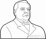 Cleveland Grover Clipart President Outline American Presidents Search Members Available Transparent Gif Join Large Now Classroomclipart sketch template