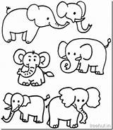 Warli Elephant sketch template