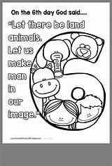 Creation Coloring Pages Bible Kids Color Crafts Days Preschool Story Printables Lessons Toddler Activities Christian Visit Church Choose Board Pre sketch template