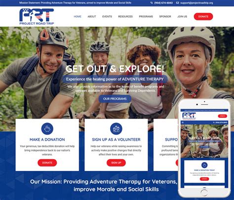 profit organization website design veterans website designer