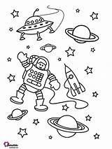 Space Astronaut Bubakids sketch template