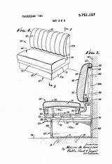 Booth Restaurant Patents Patent Drawing Back sketch template