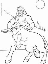 Centaur Coloring Pages Fantasy Kids Color Medieval Satyr Centaurs Printable Disney Centaure Sheets Coloriage Drawings Drawing Bow Cartoon Sheet Print sketch template