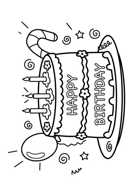 print coloring image momjunction happy birthday coloring pages
