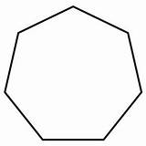 Heptagon Regular Sides Math Polygon sketch template