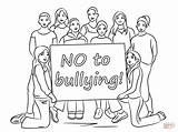 Bullying Coloring Pages Printable Anti Do Bully Bullies Kids Popular Supercoloring sketch template
