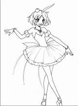 Coloring Tutu Pages Anime Princess Getcolorings Getdrawings Library Printable Books sketch template