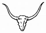 Coloring Bull Horns Pages Pioneers Edupics sketch template