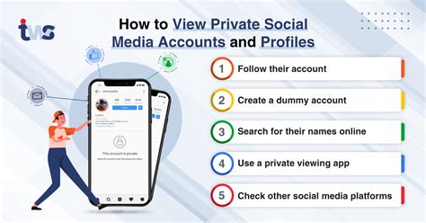 view private social media accounts  profiles