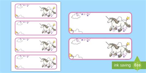 unicorn label template   printable templates