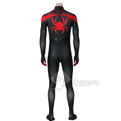 Ultimate Spider Man Miles Morales Black Spider Man Jumpsuit Cosplay Costume