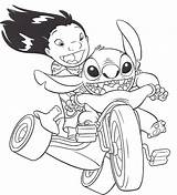 Stitch Coloring Pages Cute Elvis Awesome Printable Getcolorings Colorings Color sketch template