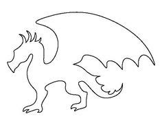 dragon wing pattern   printable outline  crafts creating