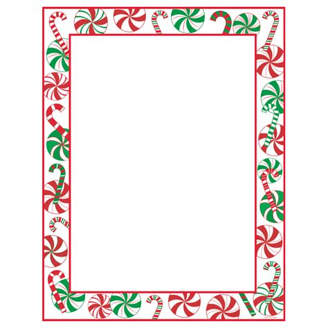 peppermint party christmas border holiday paper  paper stop