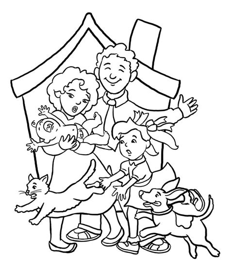 family coloring pages  toddlers bethann valenti