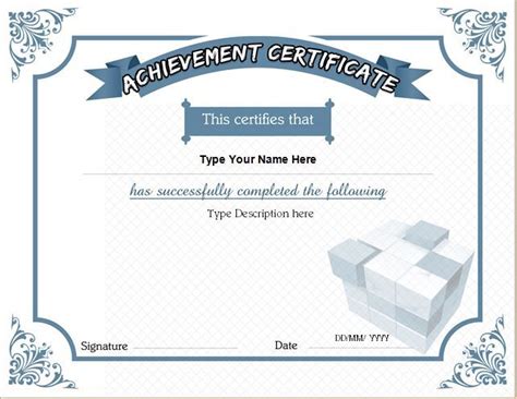 certificate  achievement   httpcertificatesinncom