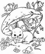 Coloring Pages Adult Mouse Cute sketch template